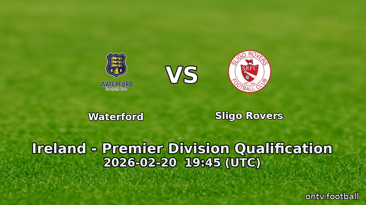 Waterford vs Sligo Rovers
