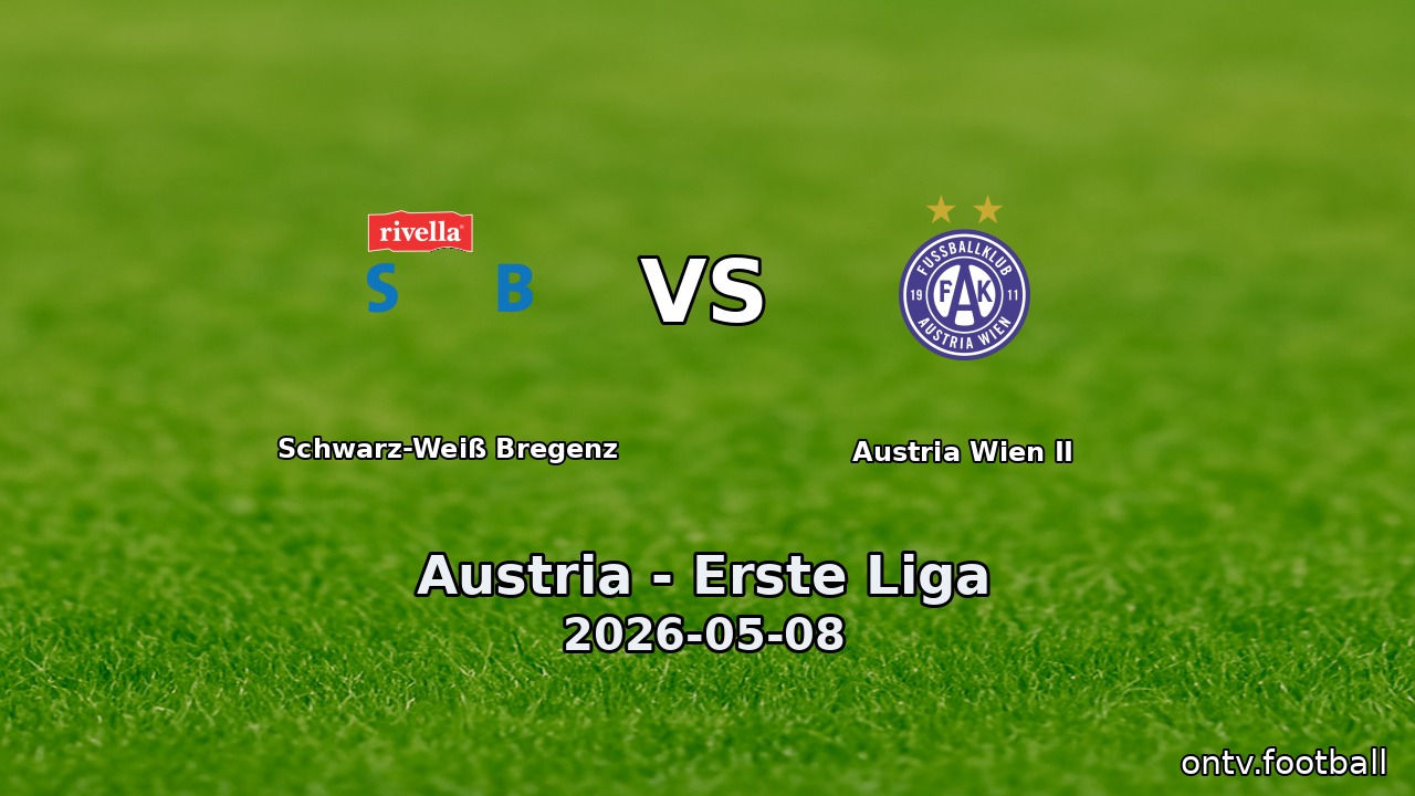 Schwarz-Weiß Bregenz vs Austria Wien II