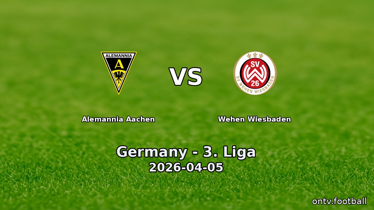 Alemannia Aachen vs Wehen Wiesbaden