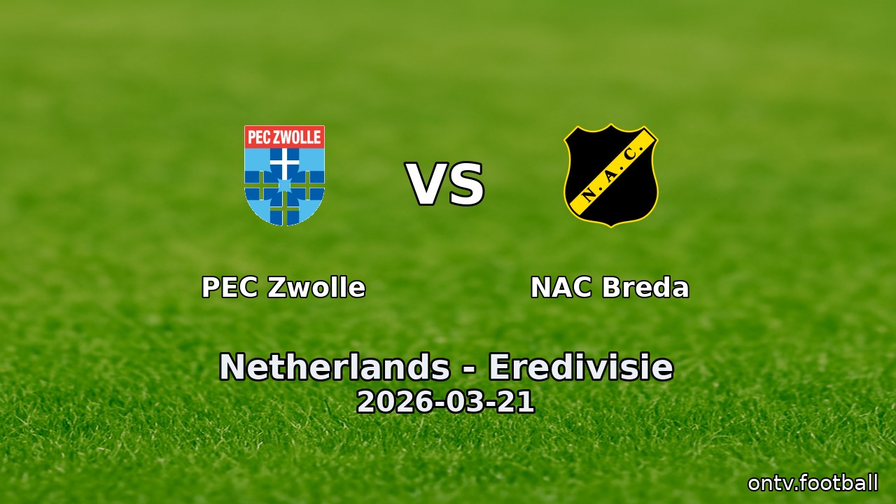 PEC Zwolle vs NAC Breda