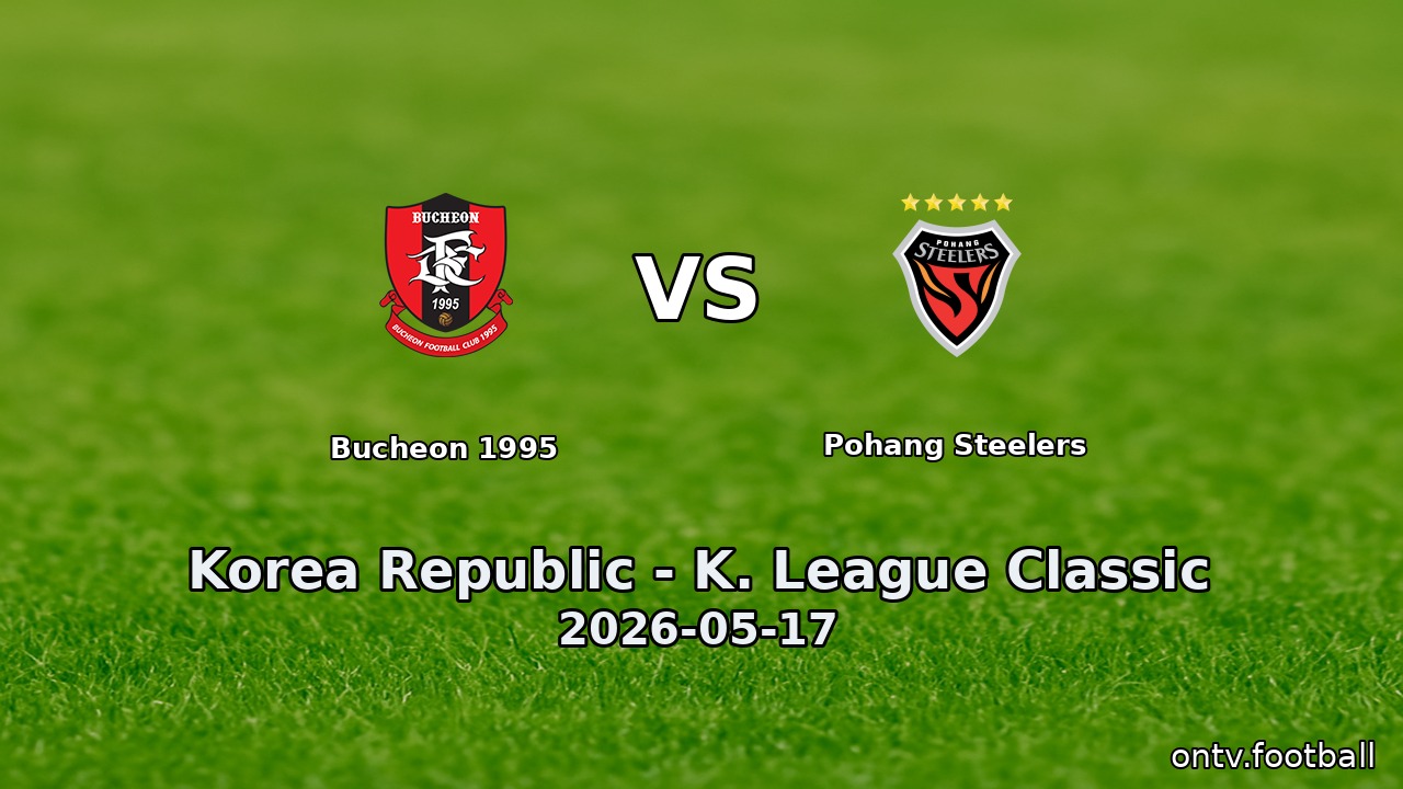 Bucheon 1995 vs Pohang Steelers