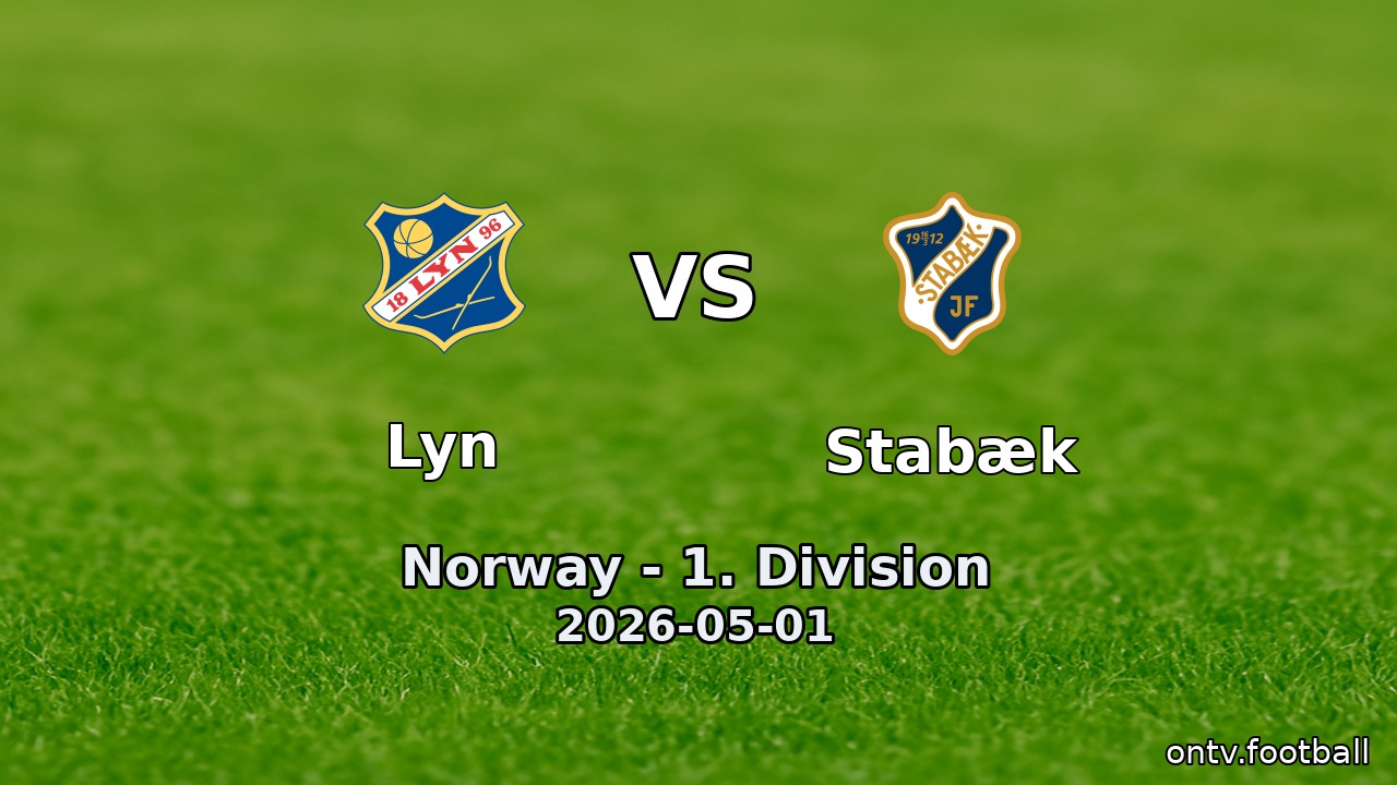 Lyn vs Stabæk