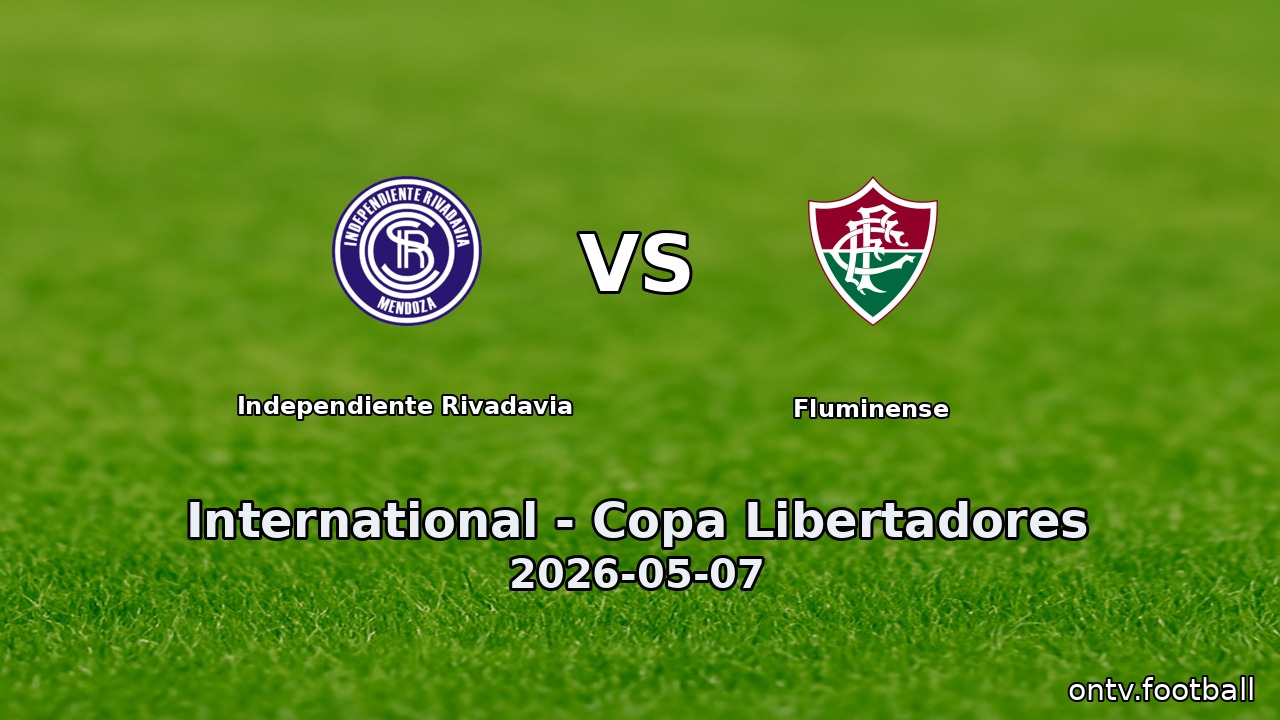 Independiente Rivadavia vs Fluminense