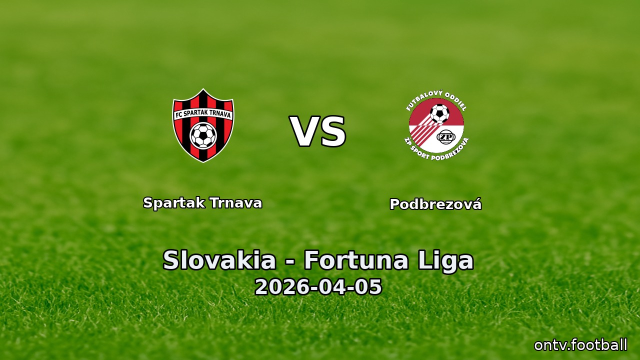 Spartak Trnava vs Podbrezová
