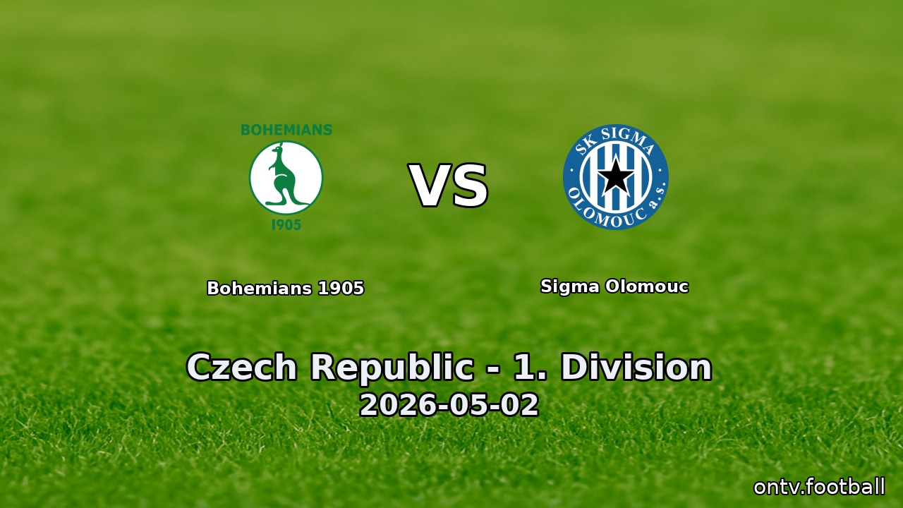 Bohemians 1905 vs Sigma Olomouc