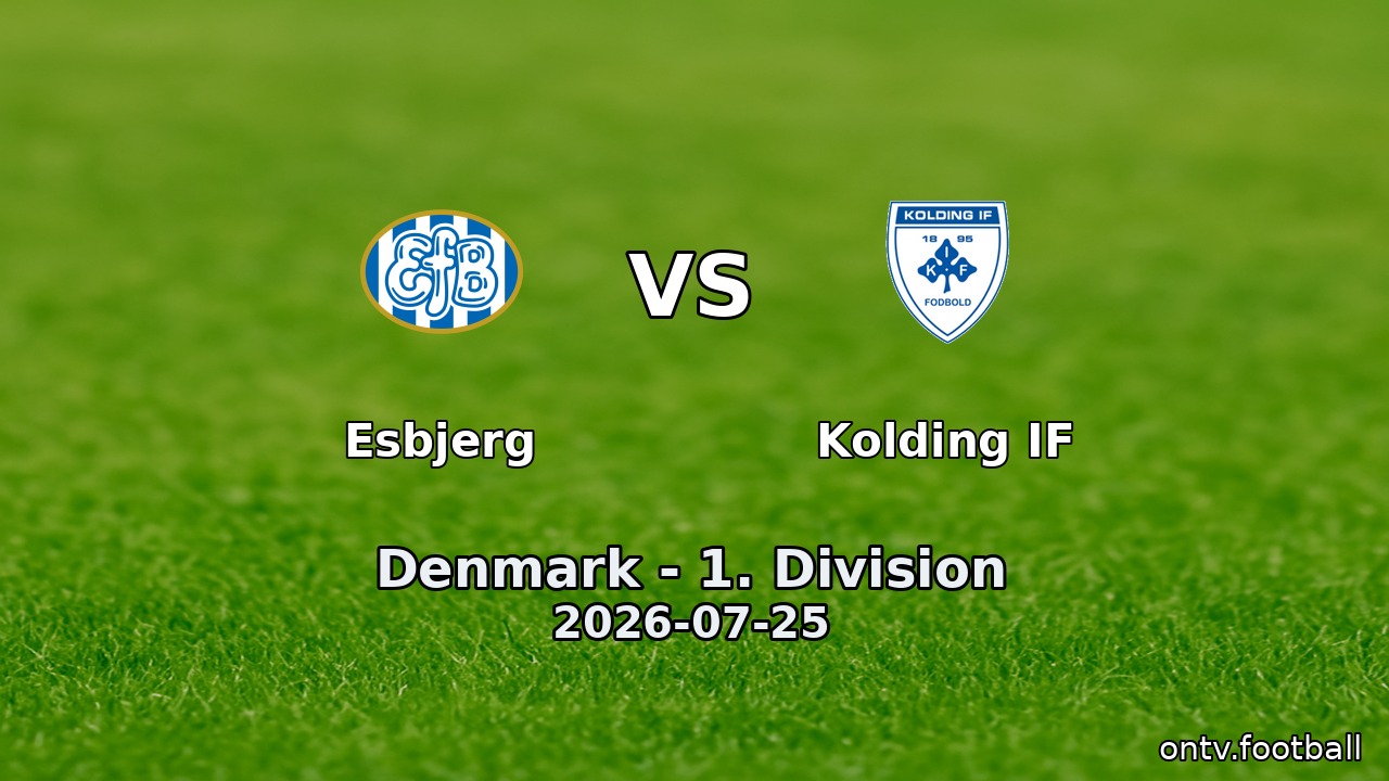 Esbjerg vs Kolding IF