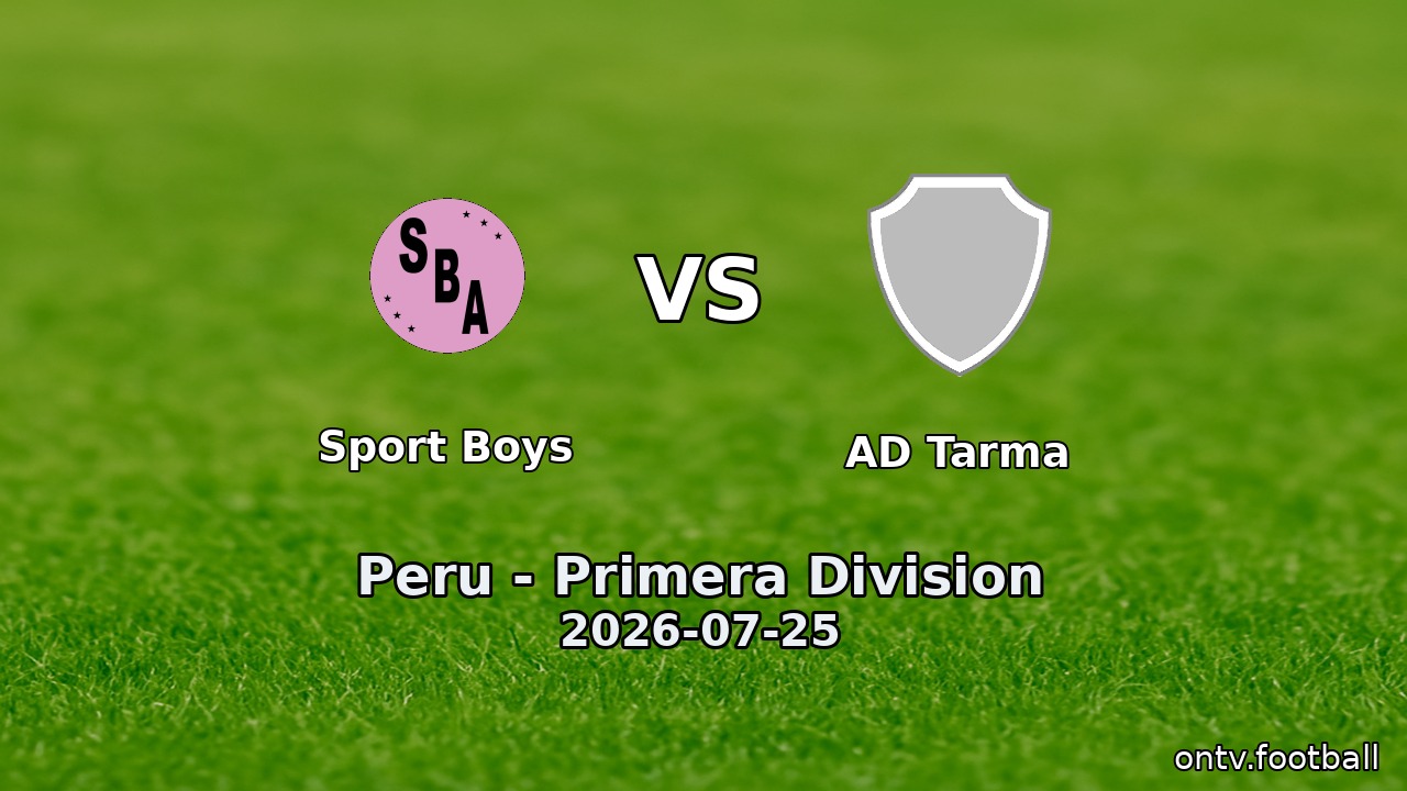 Sport Boys vs AD Tarma