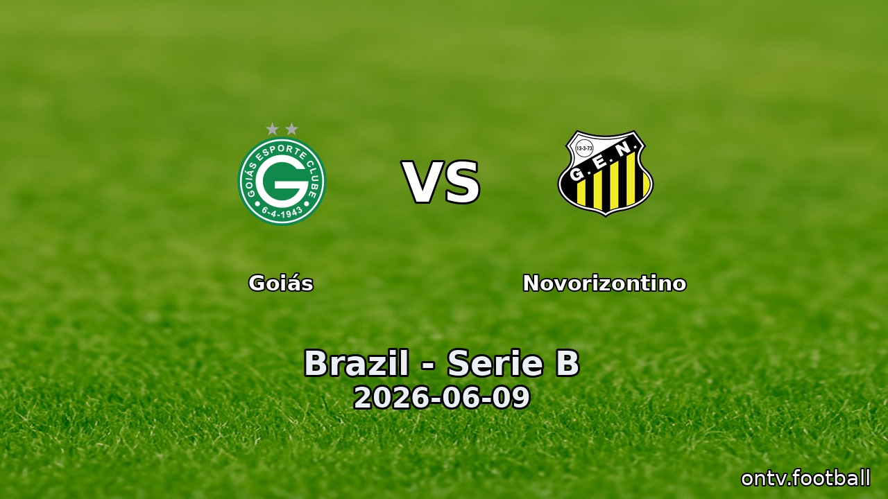 Goiás vs Novorizontino