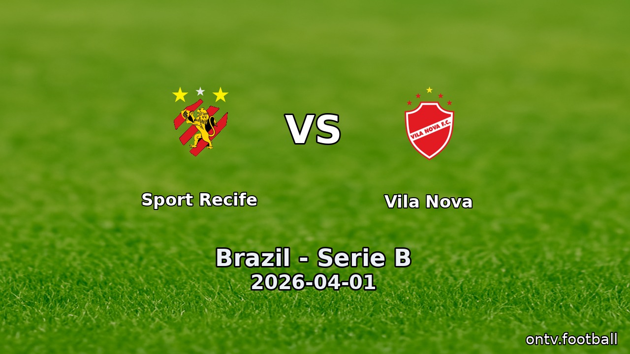 Sport Recife vs Vila Nova