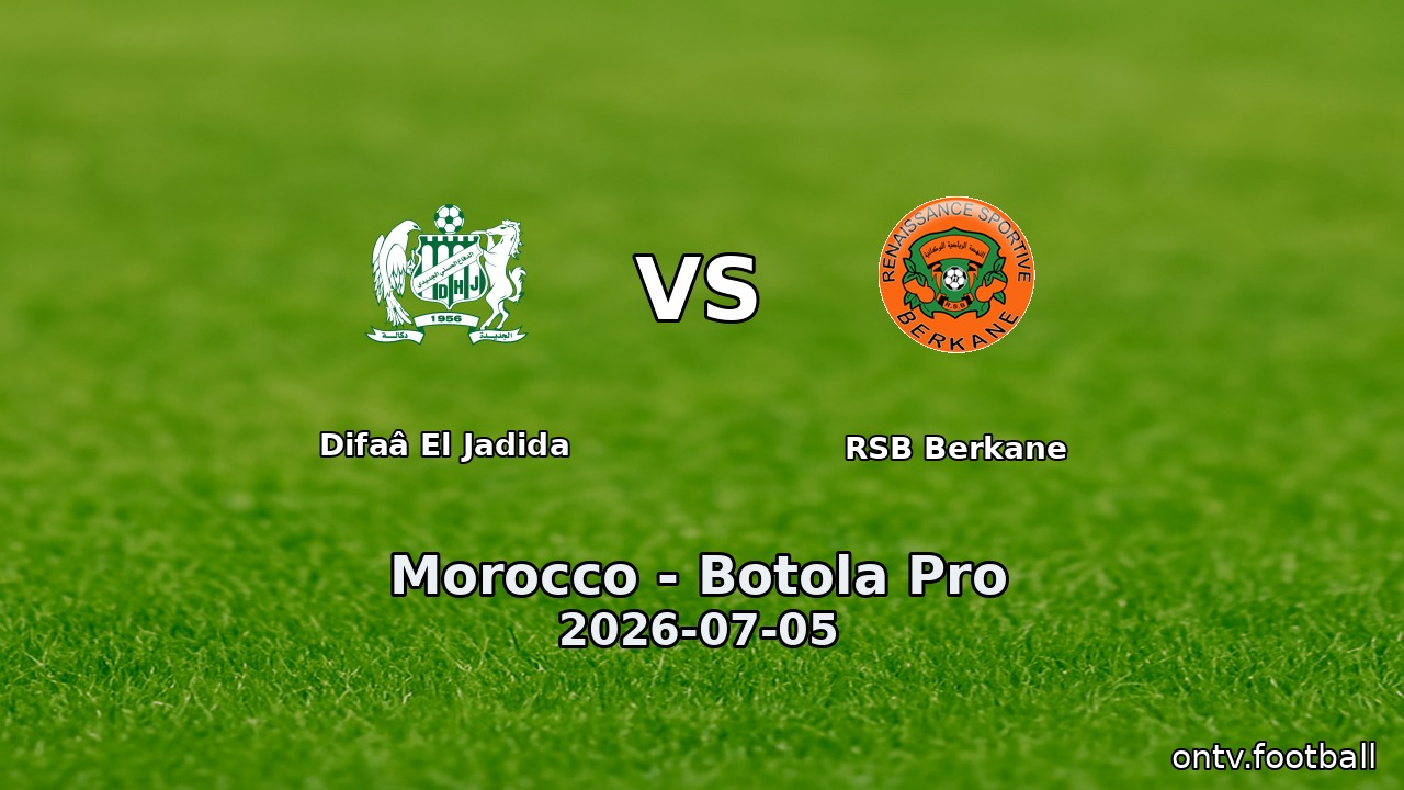 Difaâ El Jadida vs RSB Berkane