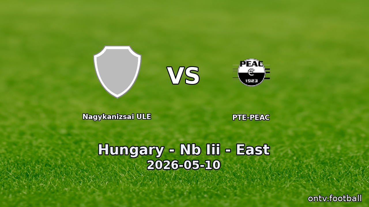 Nagykanizsai ULE vs PTE-PEAC