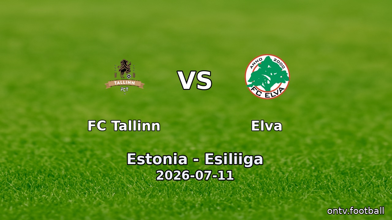 FC Tallinn vs Elva
