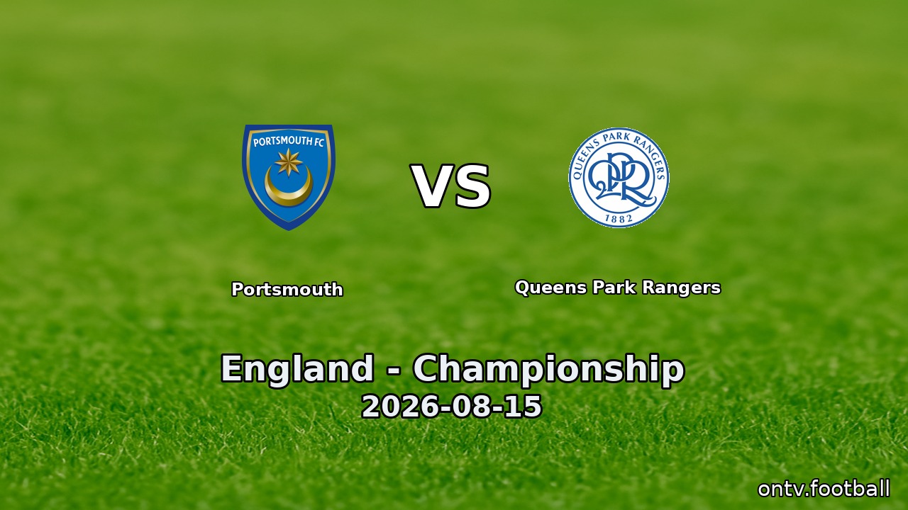Portsmouth vs Queens Park Rangers