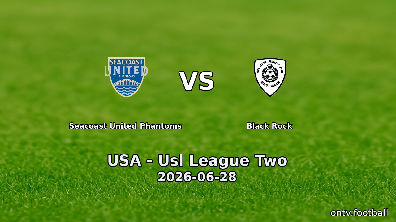 Seacoast United Phantoms vs Black Rock
