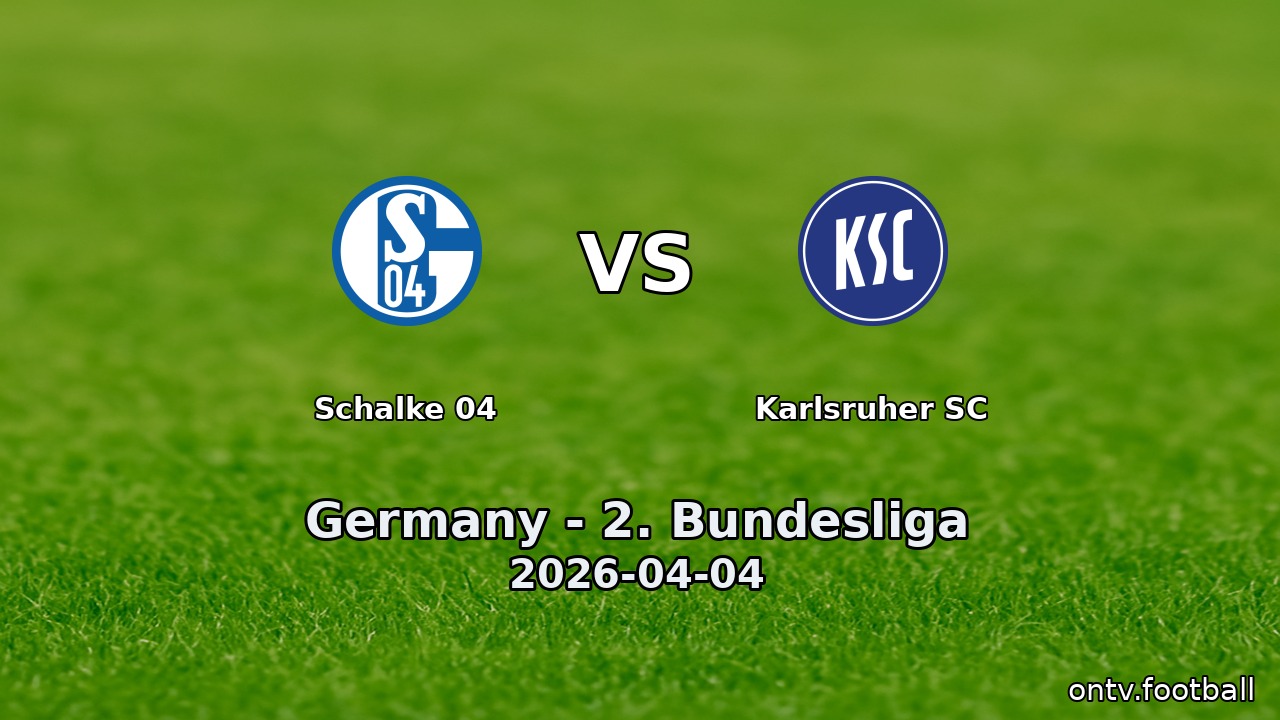 Schalke 04 vs Karlsruher SC