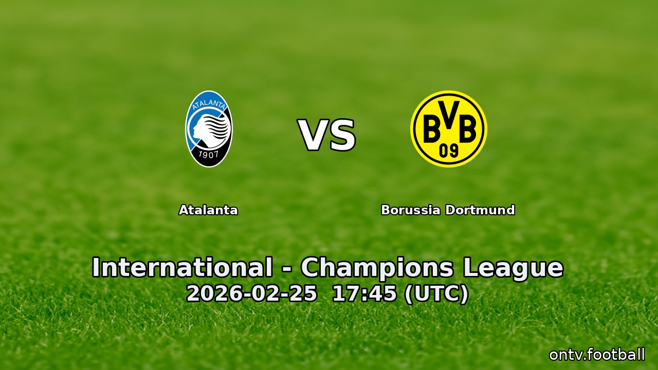 Atalanta vs Borussia Dortmund