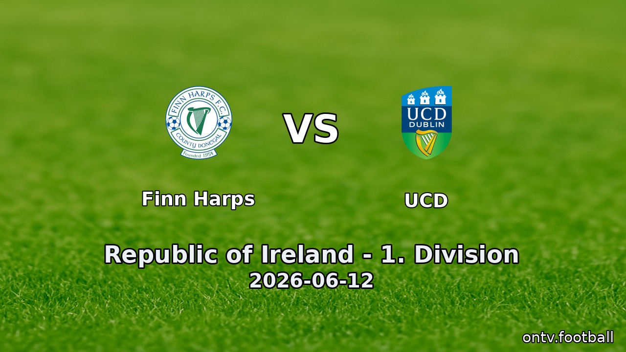 Finn Harps vs UCD