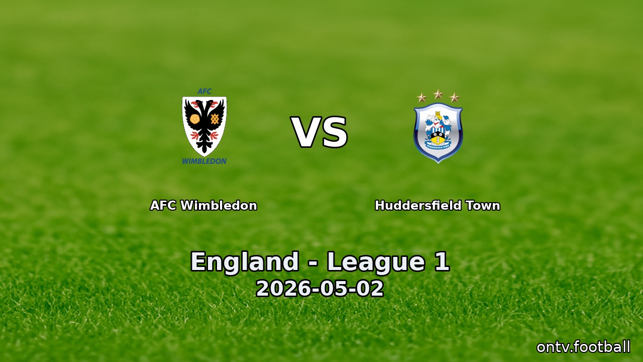 AFC Wimbledon vs Huddersfield Town