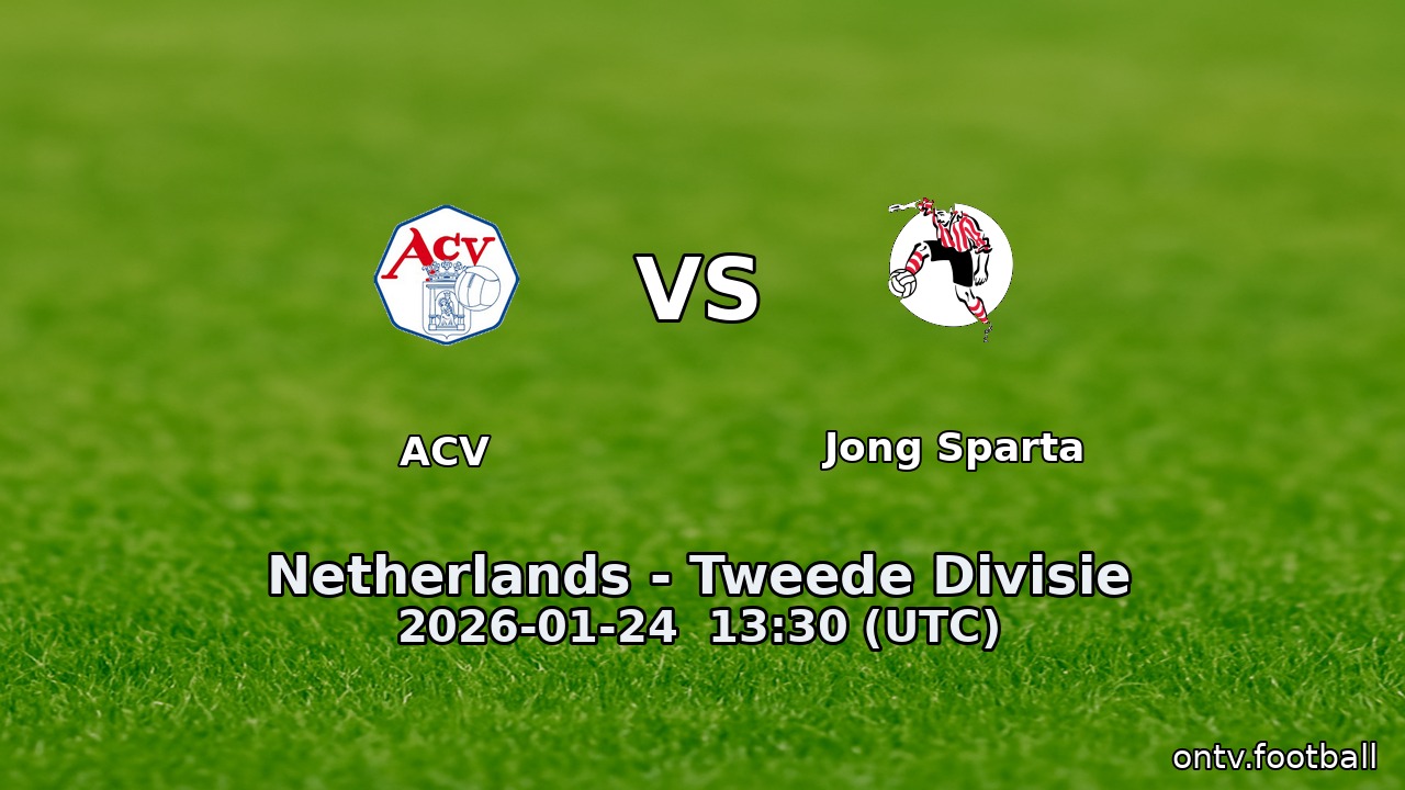 ACV vs Jong Sparta