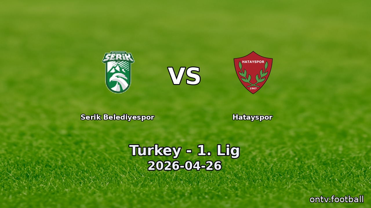 Serik Belediyespor vs Hatayspor