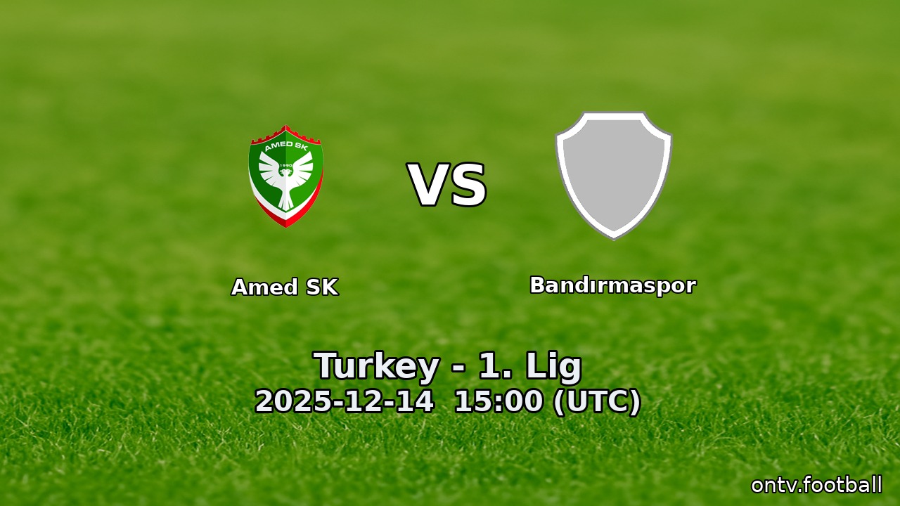 Amed SK vs Bandırmaspor