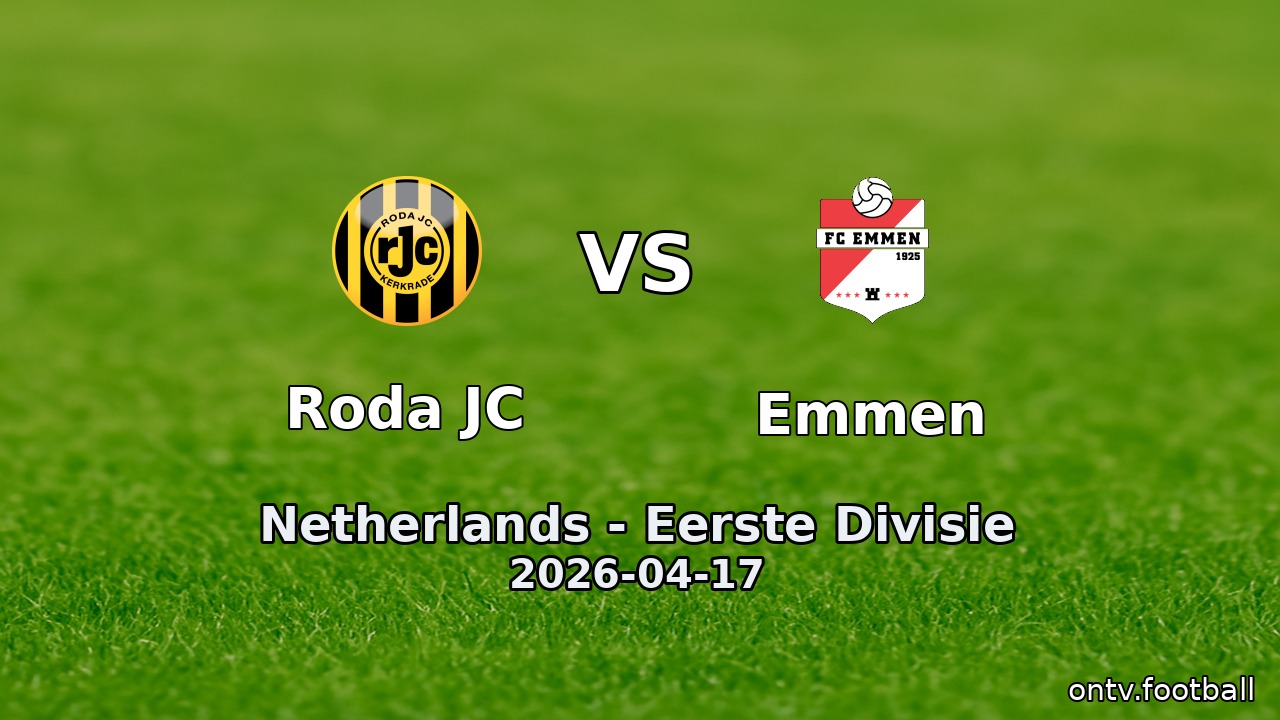 Roda JC vs Emmen