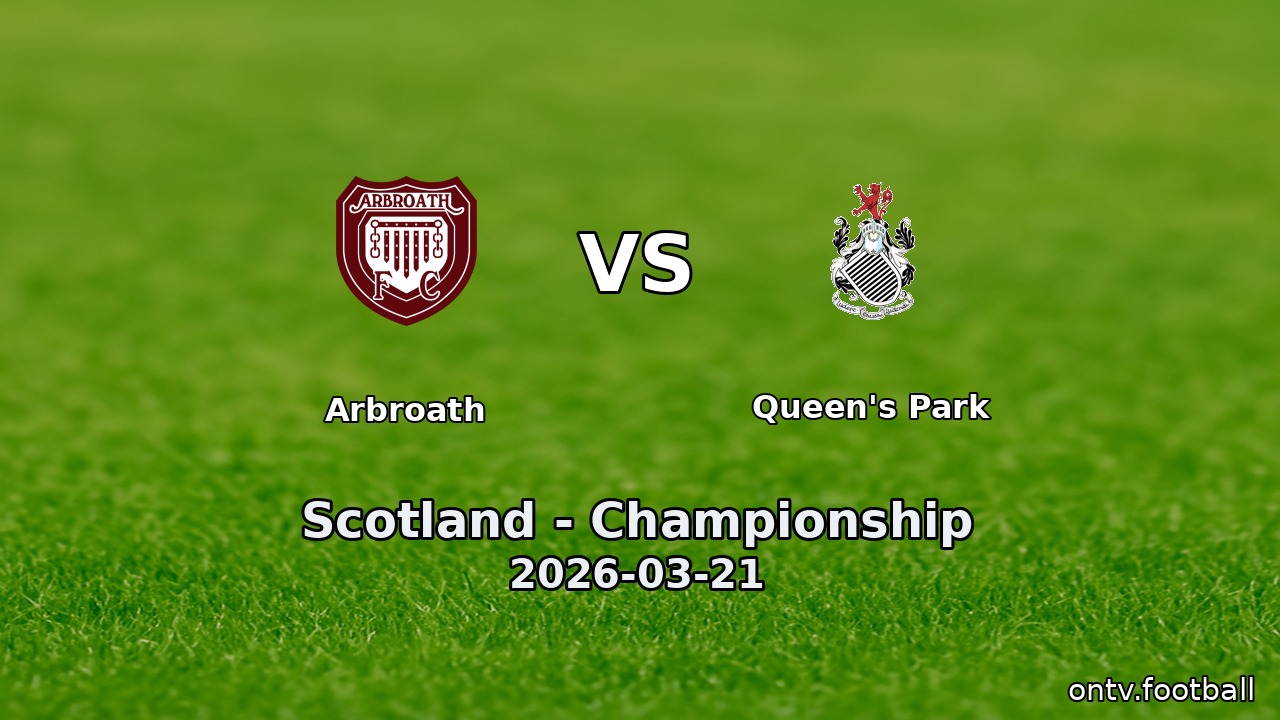 Arbroath vs Queen's Park