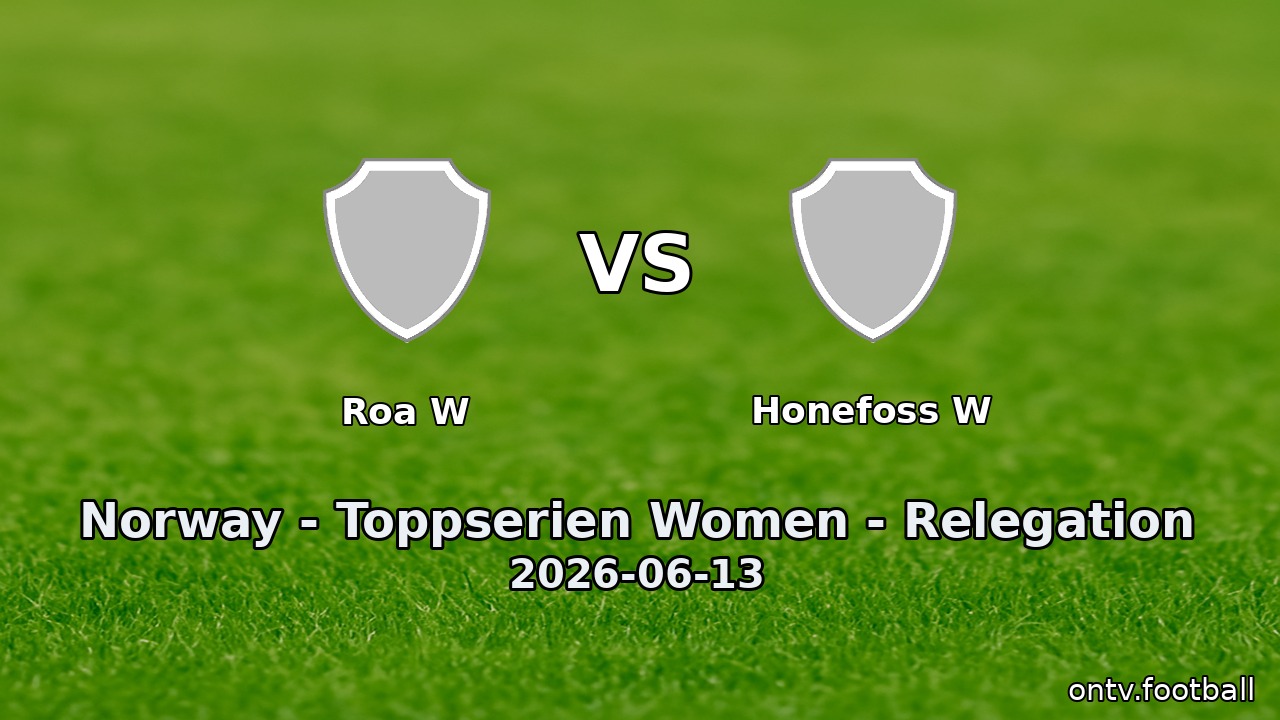Roa W vs Honefoss W