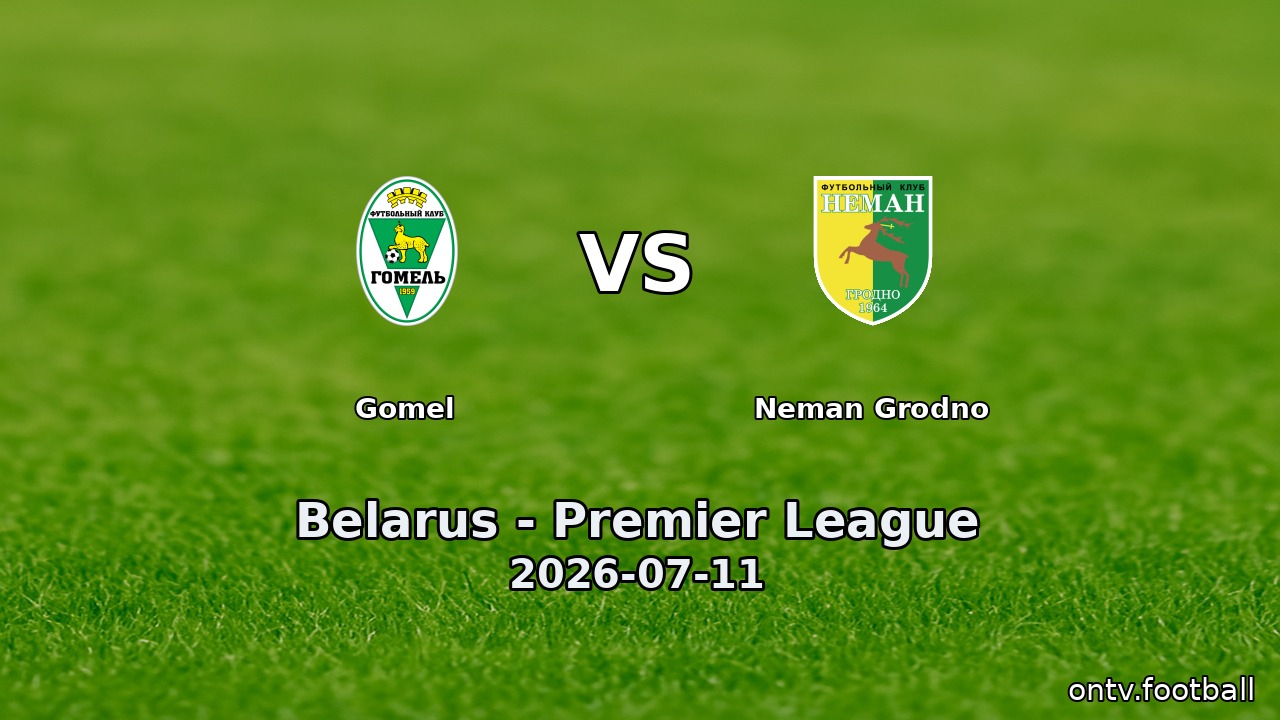 Gomel vs Neman Grodno