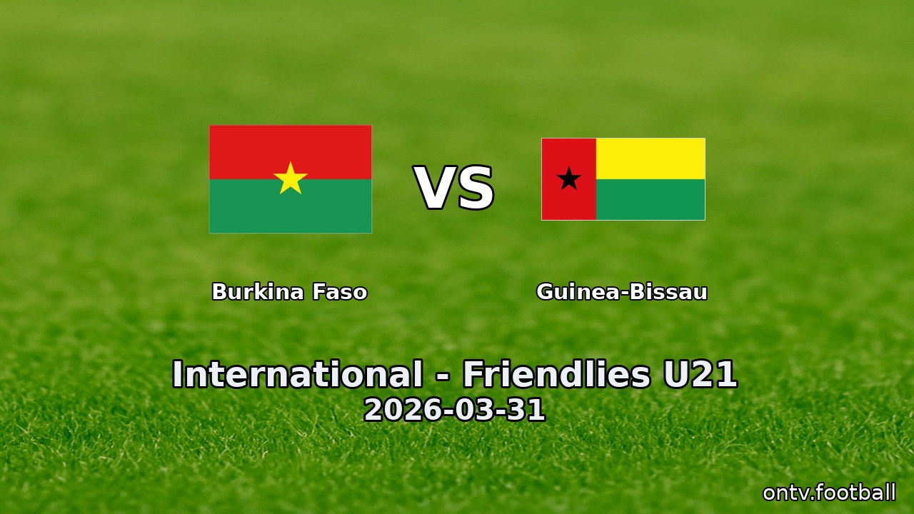 Burkina Faso vs Guinea-Bissau