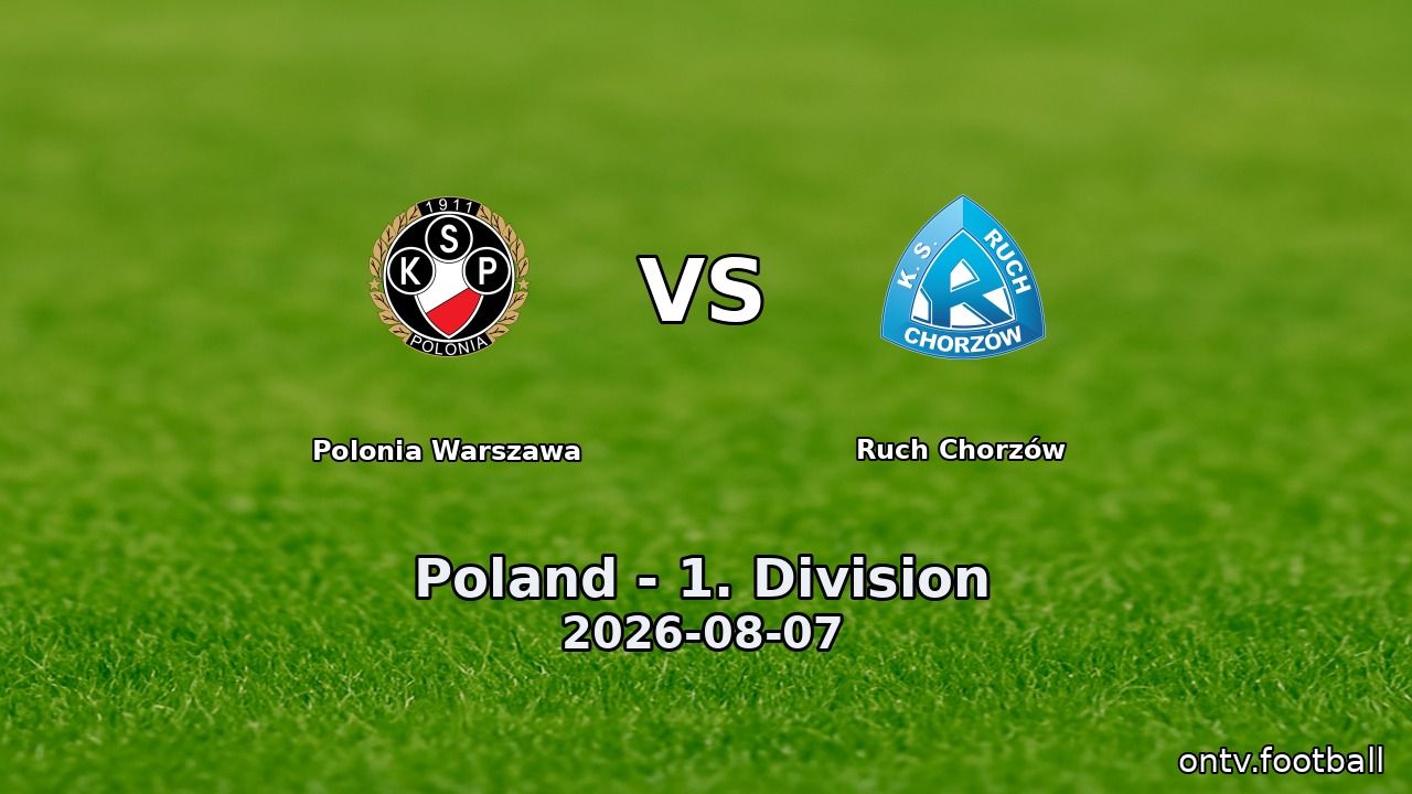 Polonia Warszawa vs Ruch Chorzów