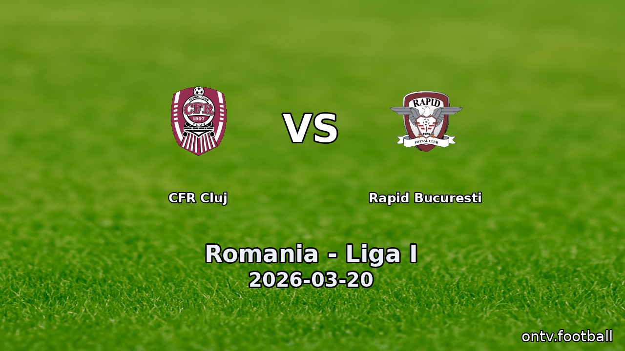CFR Cluj vs Rapid Bucuresti