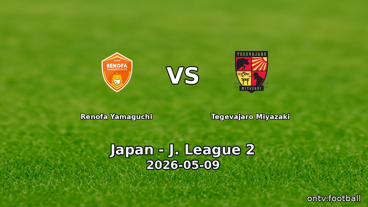 Renofa Yamaguchi vs Tegevajaro Miyazaki