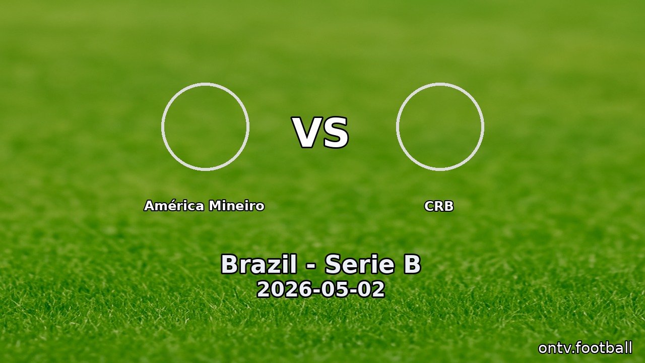 América Mineiro vs CRB
