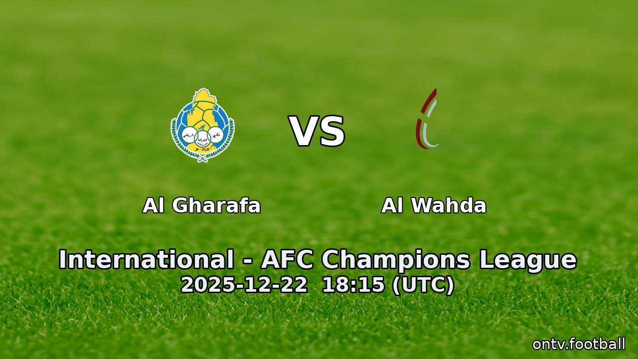 Al Gharafa vs Al Wahda