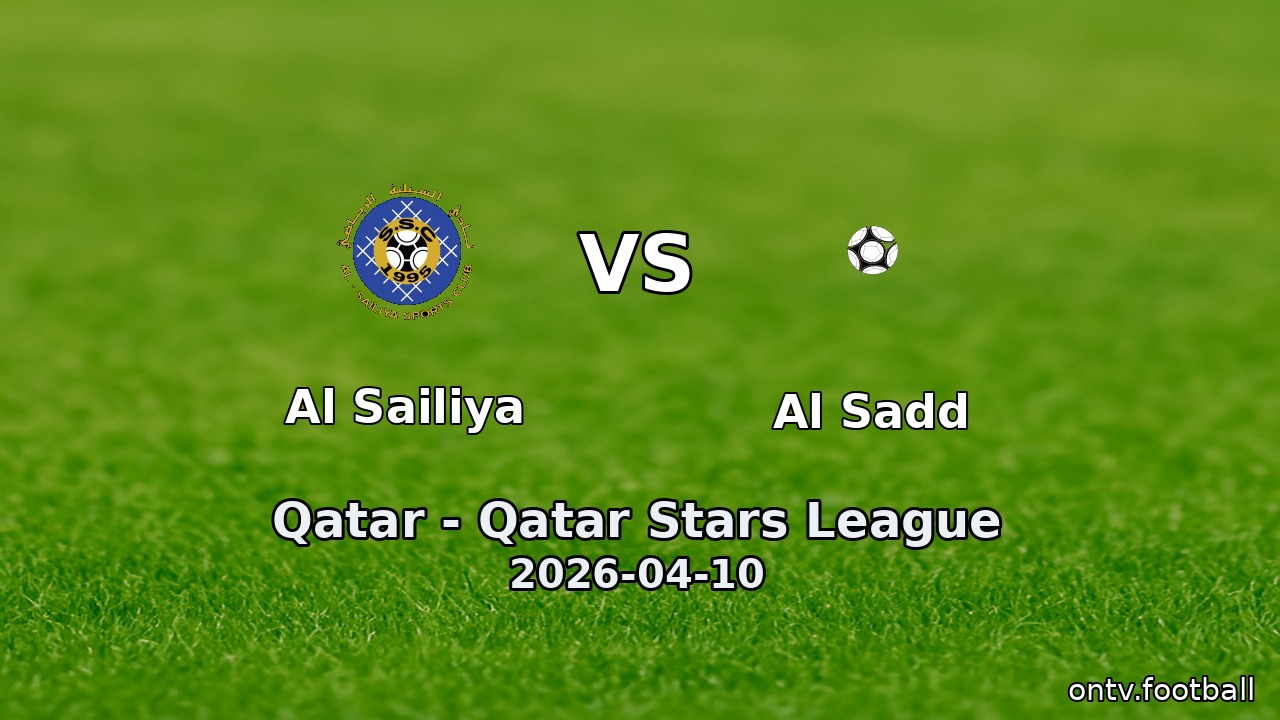 Al Sailiya vs Al Sadd