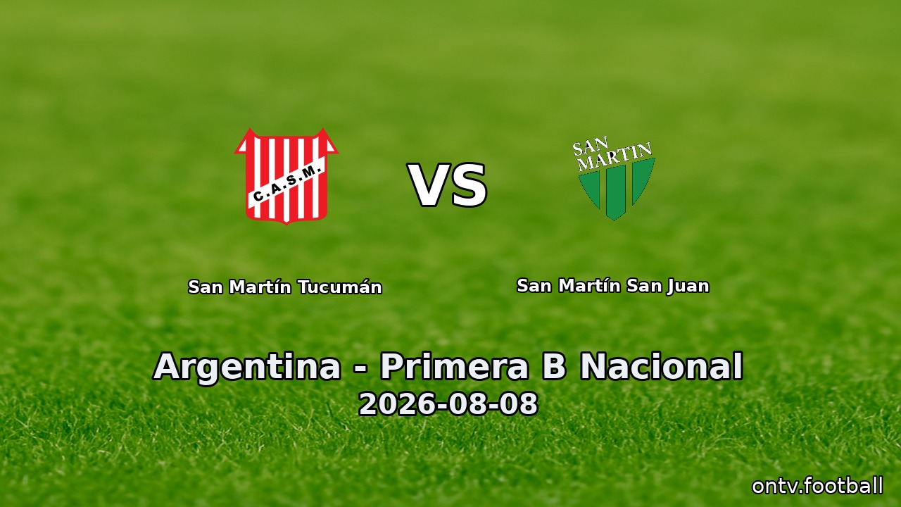 San Martín Tucumán vs San Martín San Juan