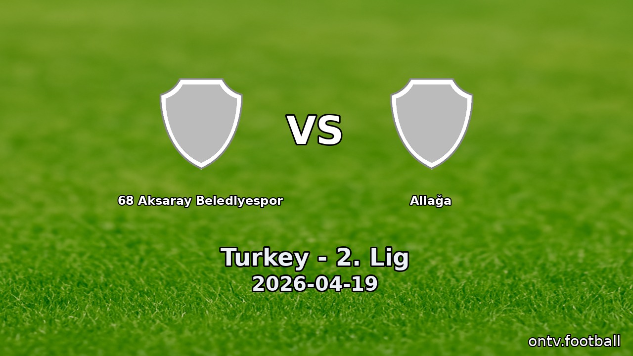 68 Aksaray Belediyespor vs Aliağa