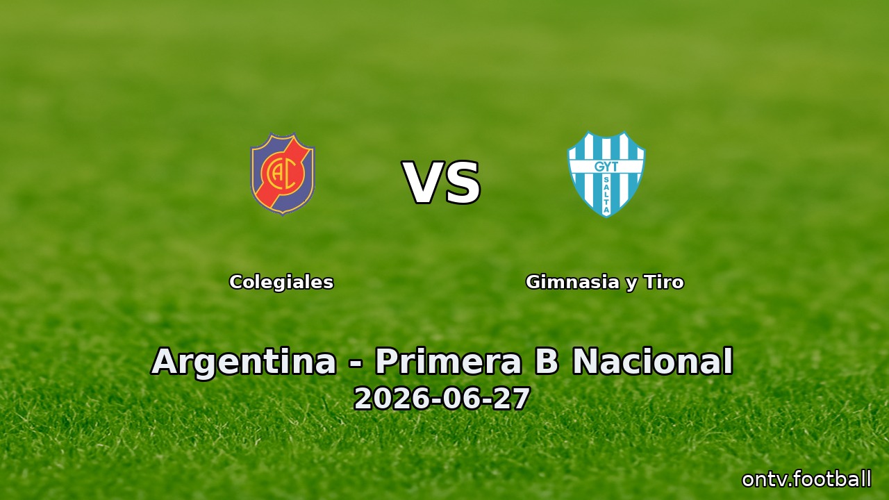 Colegiales vs Gimnasia y Tiro