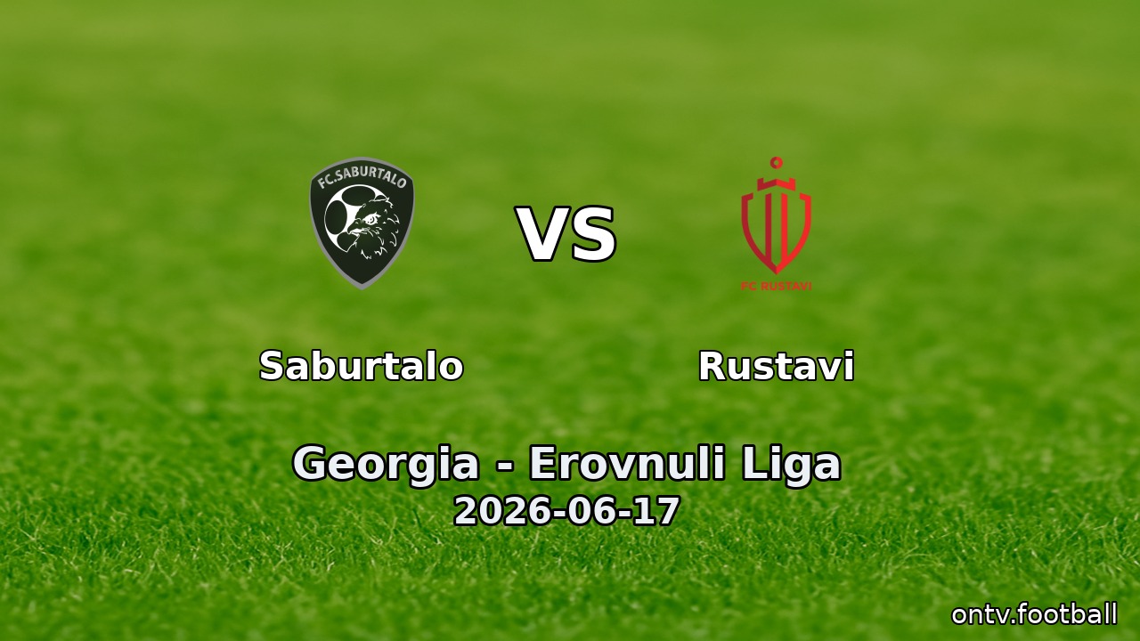 Saburtalo vs Rustavi