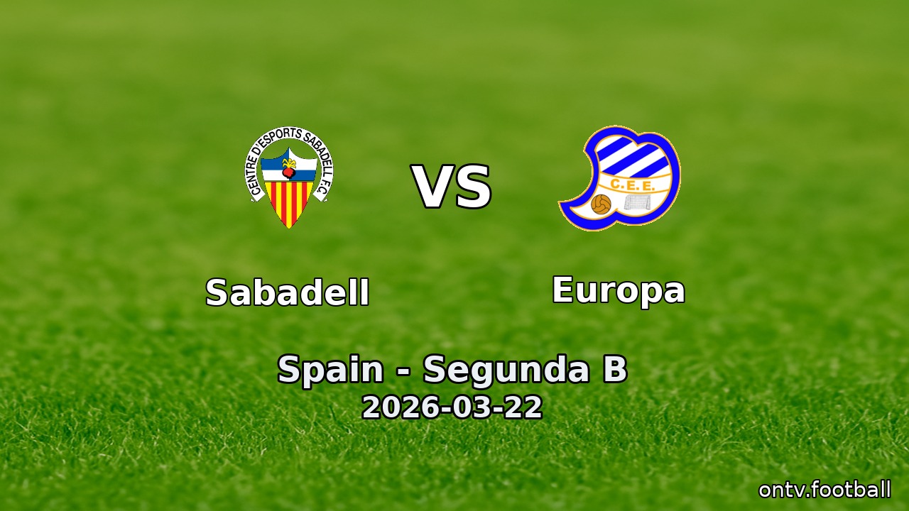 Sabadell vs Europa