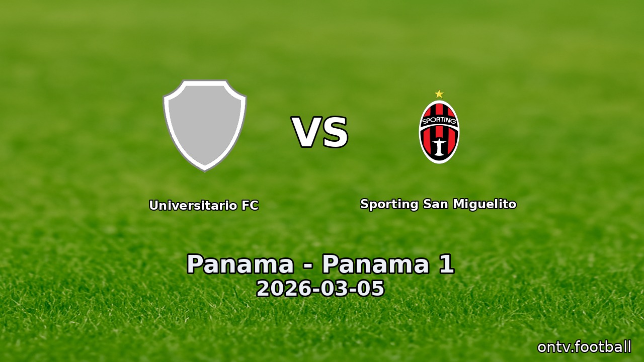 Universitario FC vs Sporting San Miguelito
