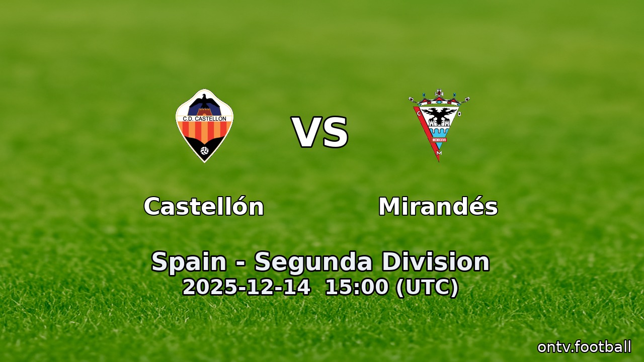Castellón vs Mirandés