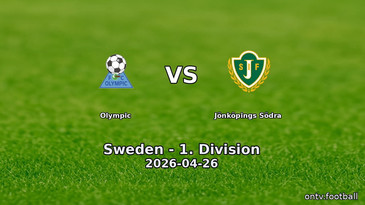 Olympic vs Jönköpings Södra