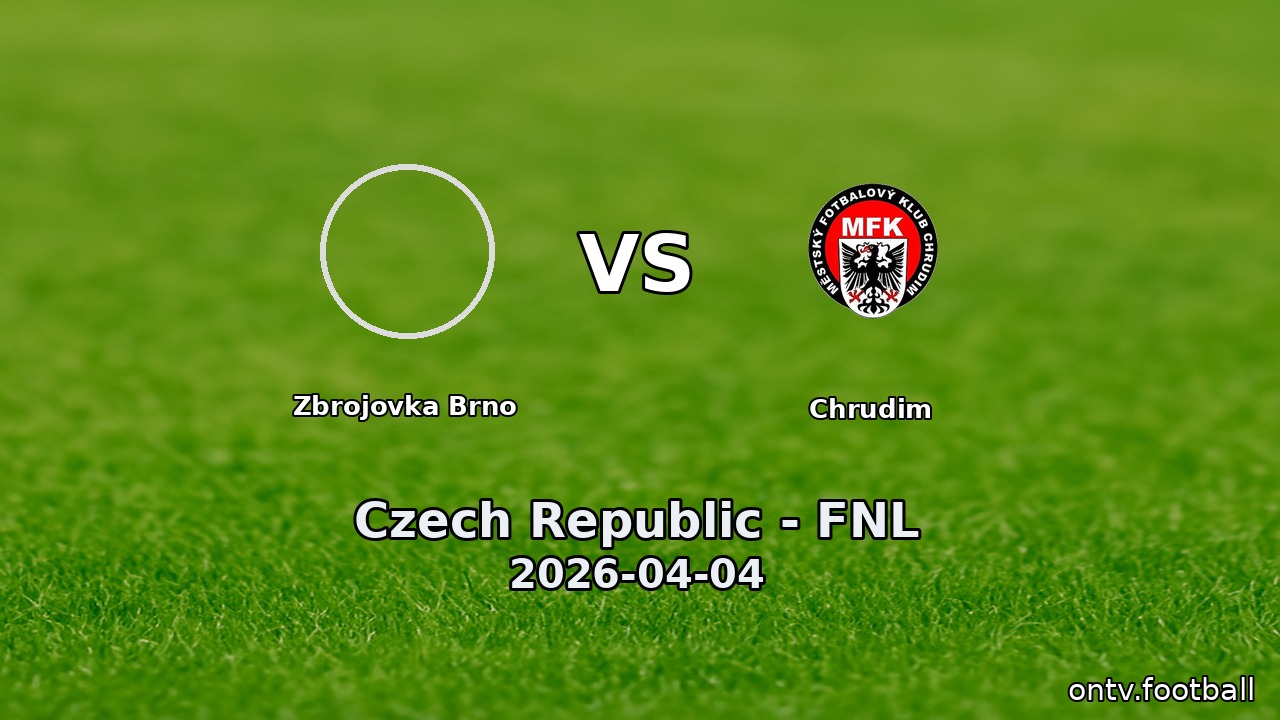 Zbrojovka Brno vs Chrudim