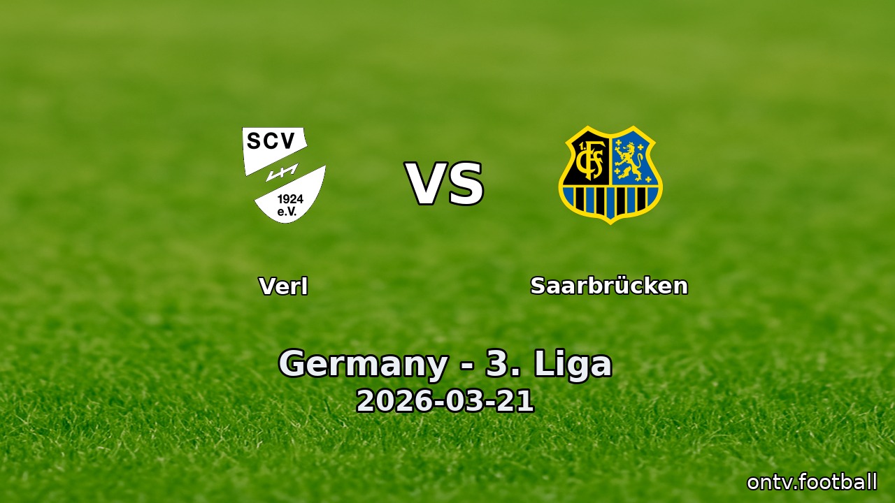 Verl vs Saarbrücken