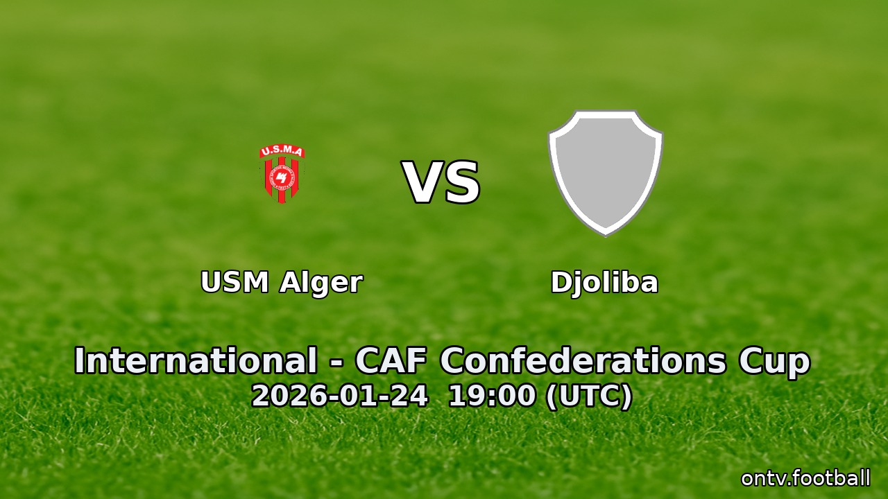 USM Alger vs Djoliba