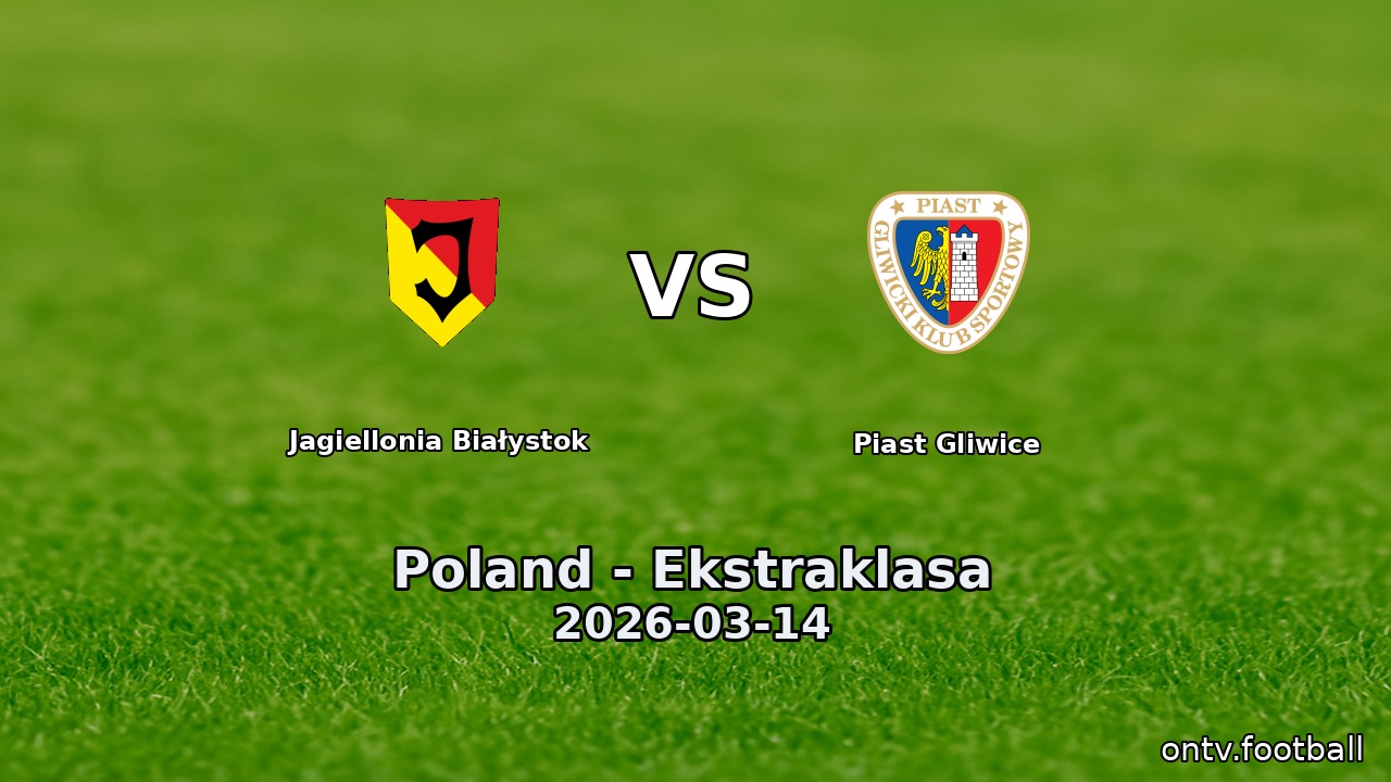 Jagiellonia Białystok vs Piast Gliwice