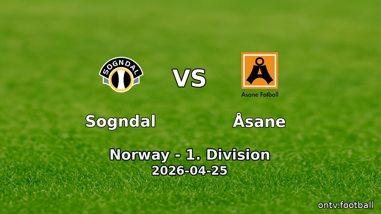 Sogndal vs Åsane