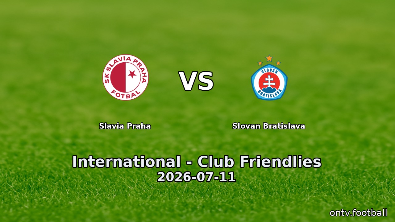 Slavia Praha vs Slovan Bratislava